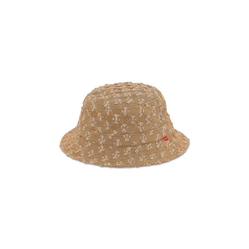 Панамы Supreme Hole Punch Denim Crusher Hat «Коричневый» 1
