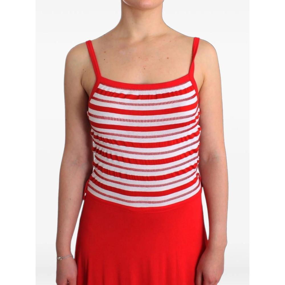 striped A-line midi dress 5