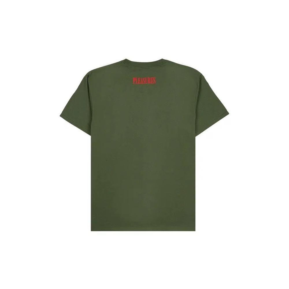 Футболки Pleasures Alien T-Shirt 'Оливковый' 2