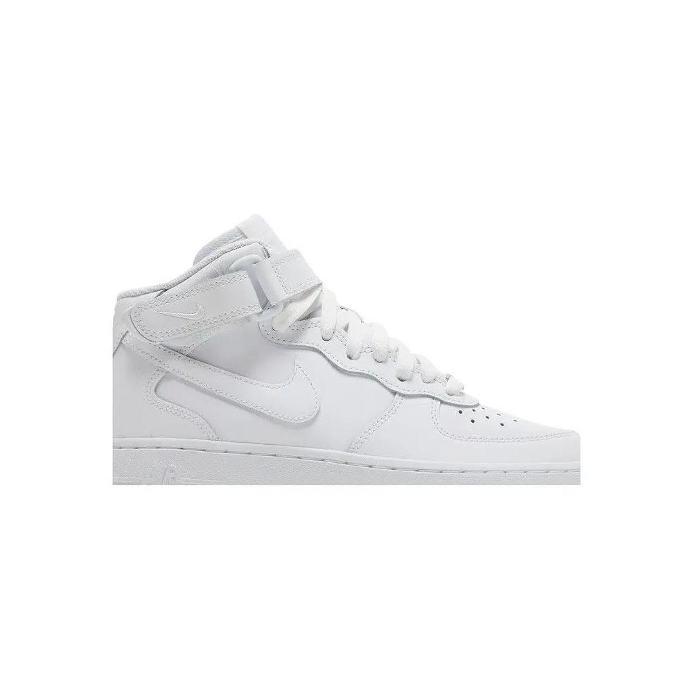 Кроссовки Nike Air Force 1 Mid LE GS 'Triple White' 2