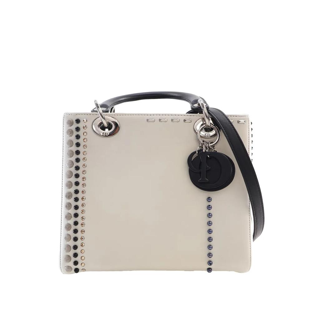 Сумка-сэтчел Calfskin Studded Lady Dior среднего размера (2012 год) 1