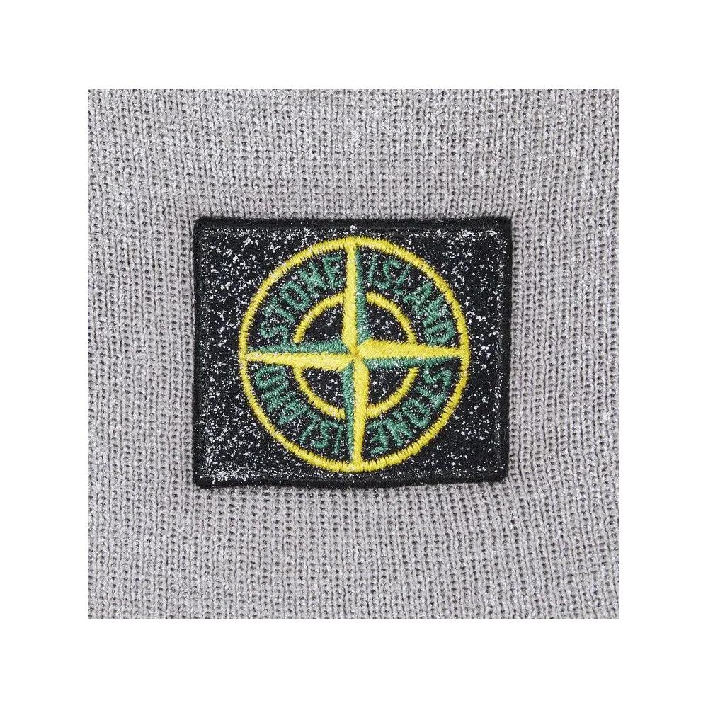 Бини Supreme x Stone Island Reflective Beanie 'Серый' 3