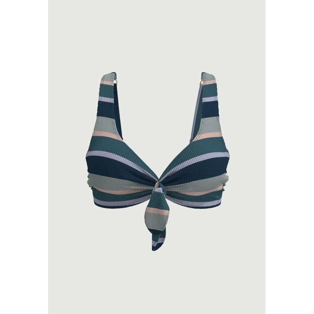 Someday Stripe Moonstone Plus Cup топ-бикини с завязкой спереди 2