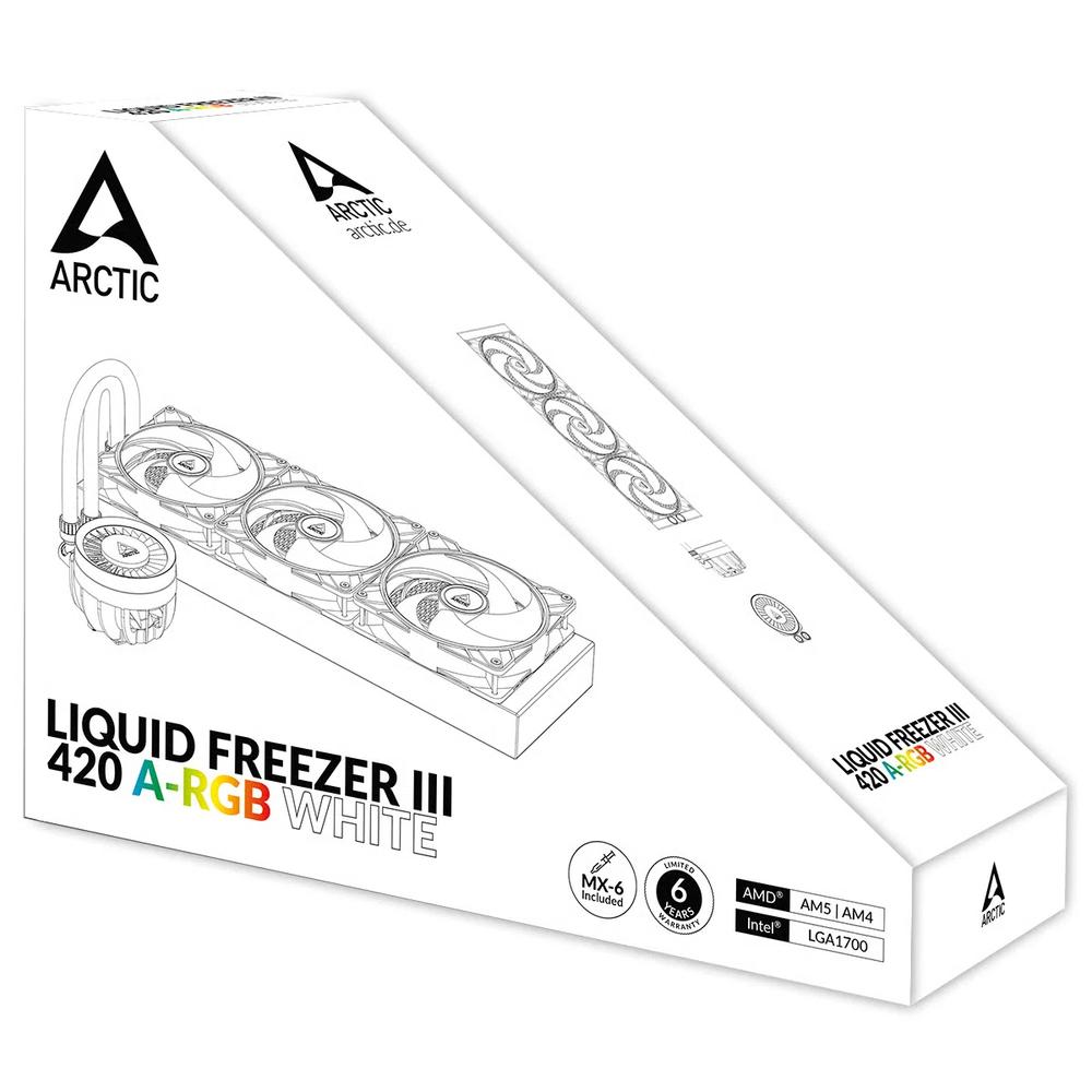 ARCTIC Liquid Freezer III 420 A-RGB 420mm водяное охлаждение - White белый 6