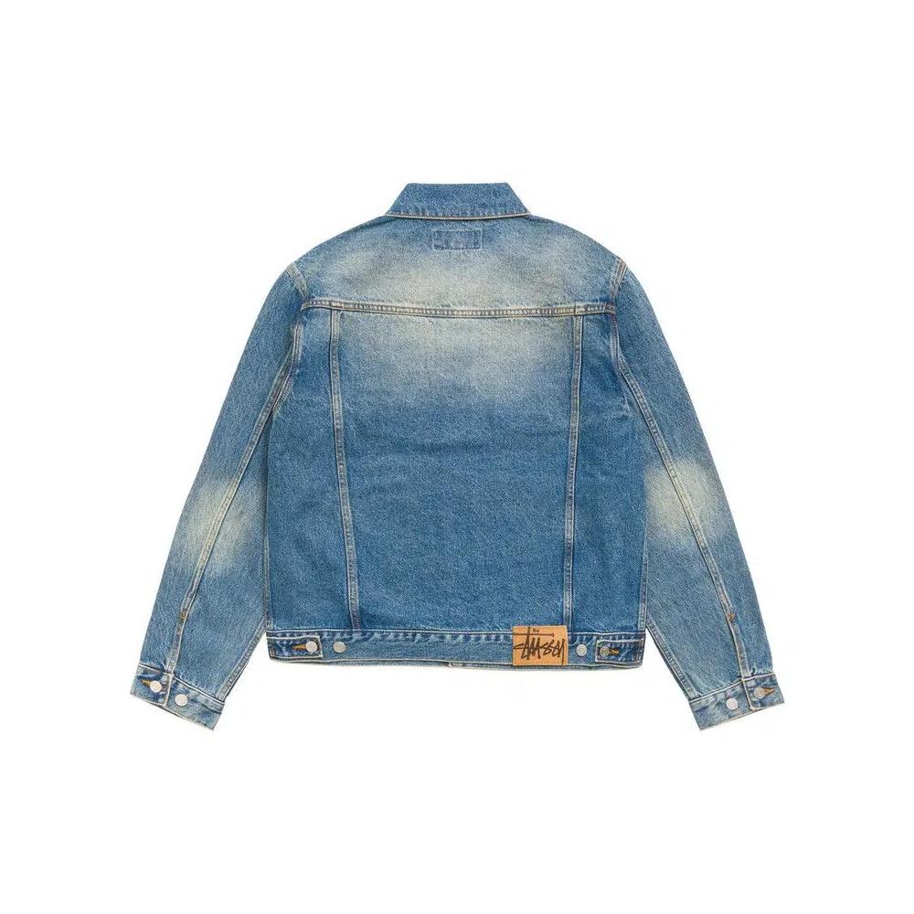 Джинсовые куртки Stussy Denim Trucker Jacket 'Темный Wash Indigo' 2