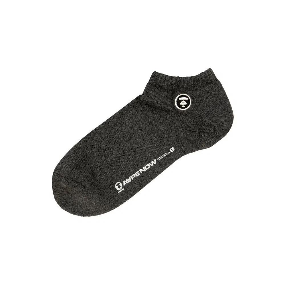 Носки и колготки AAPE Now Moonface Socks 'Black/Heather' 1