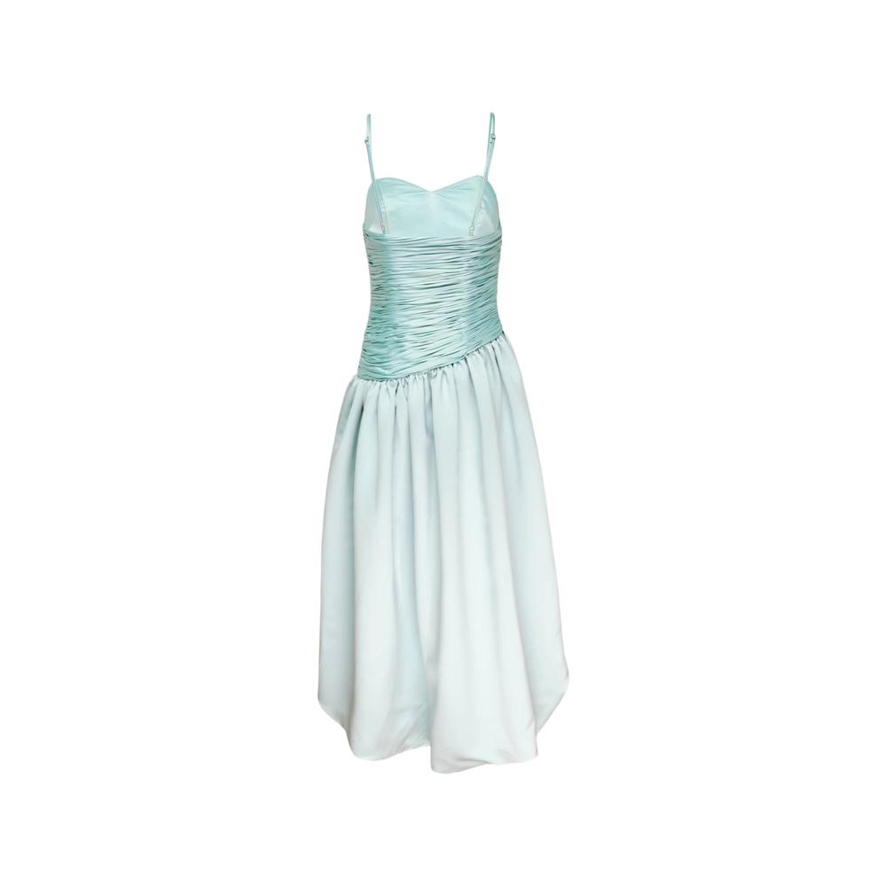 ruched bubble-hem midi dress 2