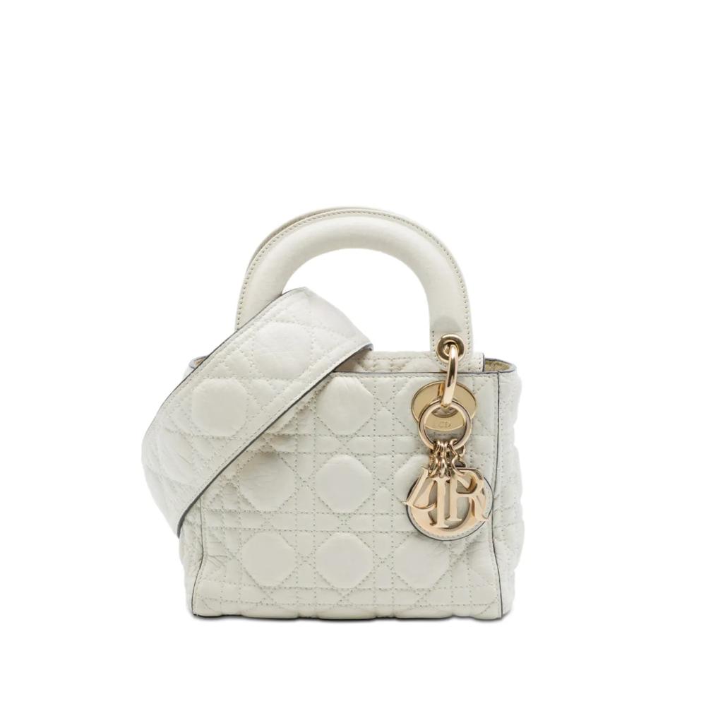 Сумка-сэтчел Mini Lambskin Cannage Lady Dior (2017 год) 1
