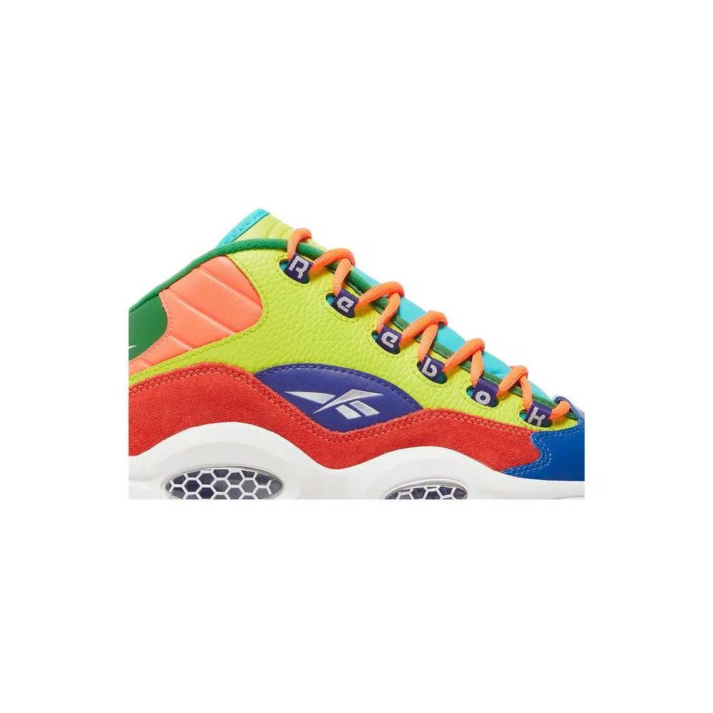 Кроссовки Reebok Question Mid Big Kid 'Color Explosion' 2