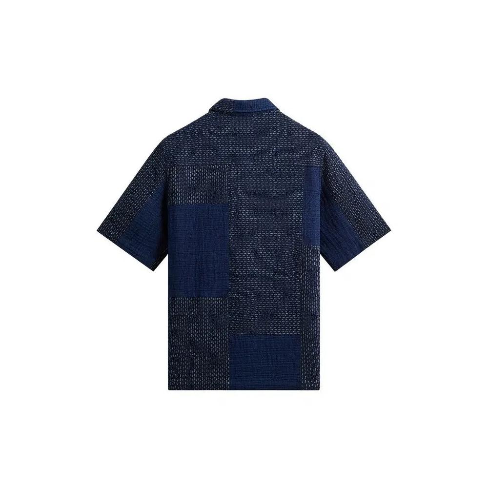 Овершоты Kith Stitched Patchwork Boxy Collared Overshirt 'Mid Indigo' 2