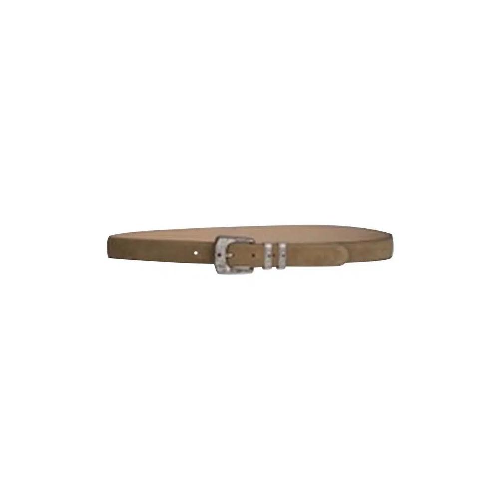 Ремни Amiri Engraved Buckle Suede Belt 'Beige' 4