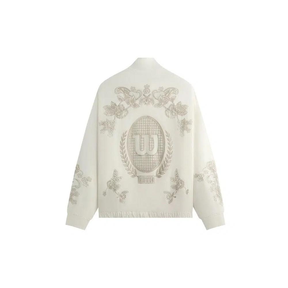 Трековые куртки Kith x Wilson Embroidered Mesh Track Jacket 'Белый' 2