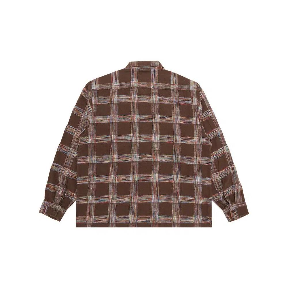 Фланелевые рубашки Supreme Woven Plaid Shirt 'Light Brown' 2
