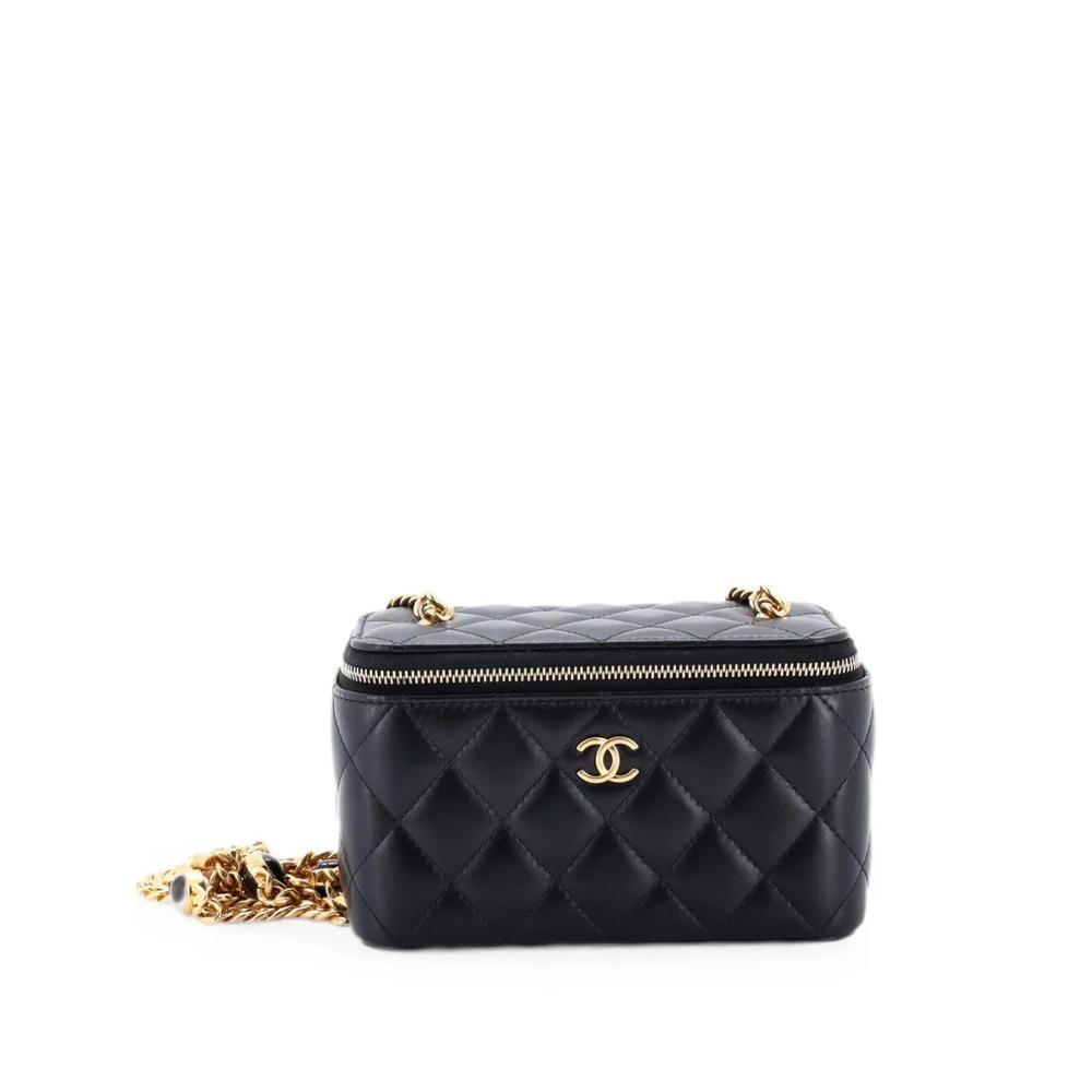 Маленький клатч Classic Vanity Case with Chain Quilted Lambskin 1
