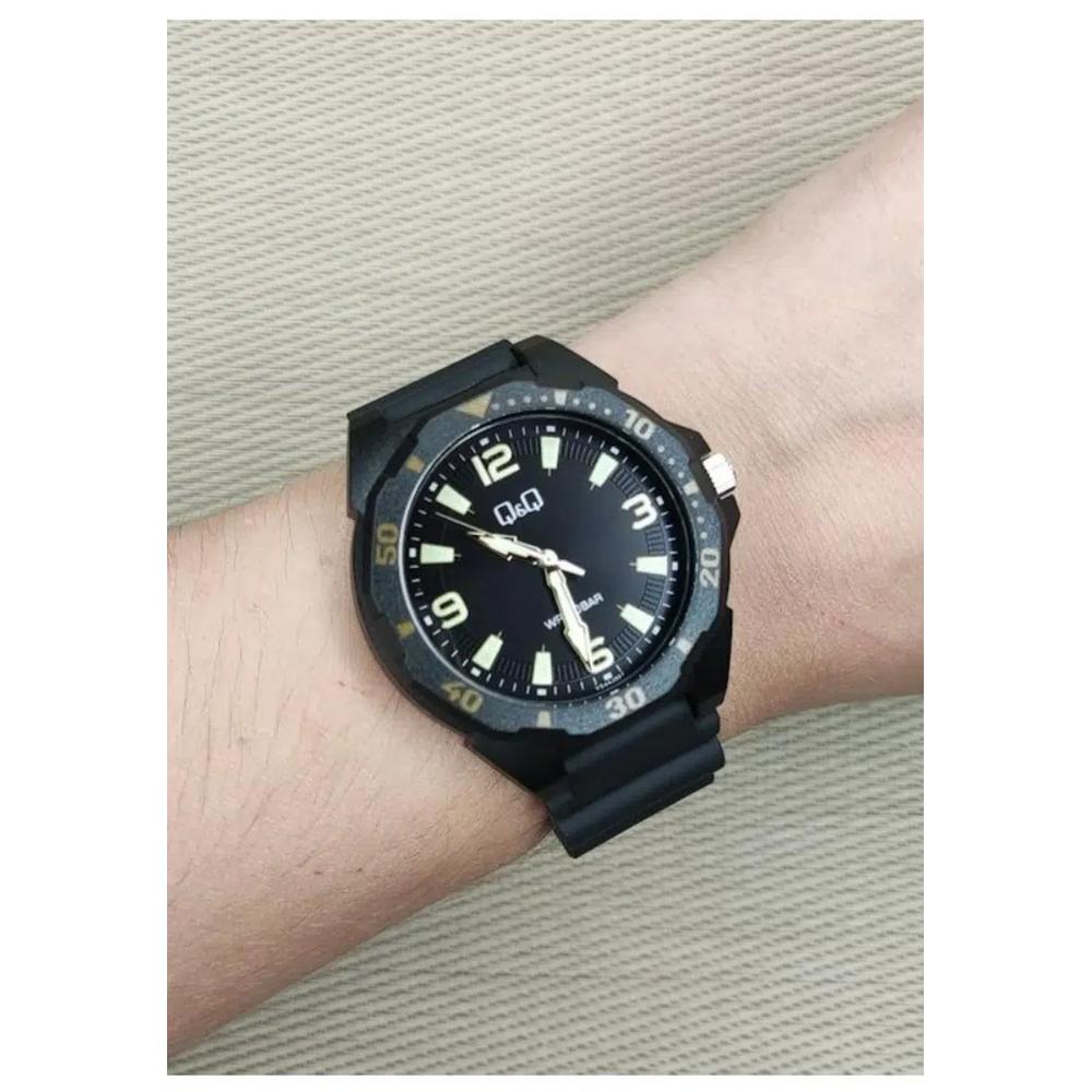 Часы от Citizen VS44J007Y Мужские аналоговые часы с черным резиновым ремешком 4