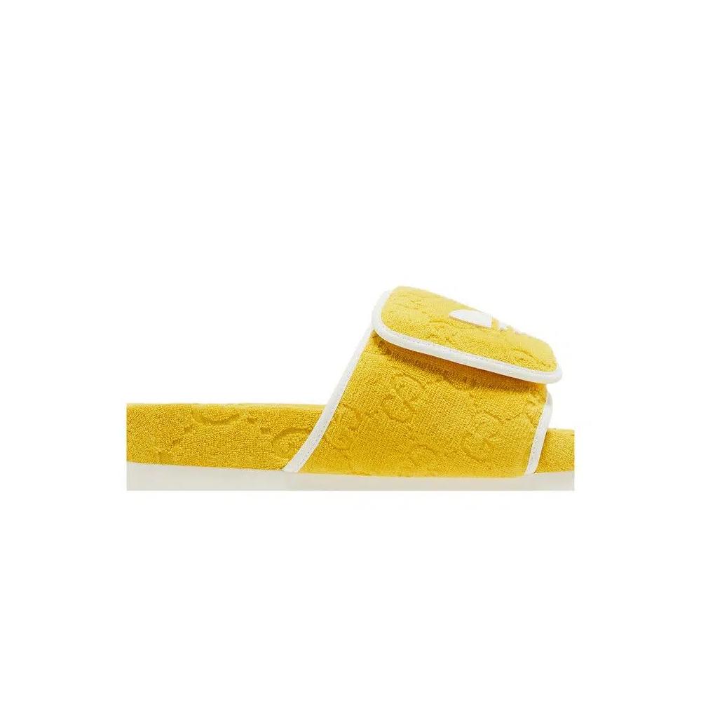 Сандалии Adidas x Gucci GG Platform Sandal 'Yellow Cotton Sponge' 2