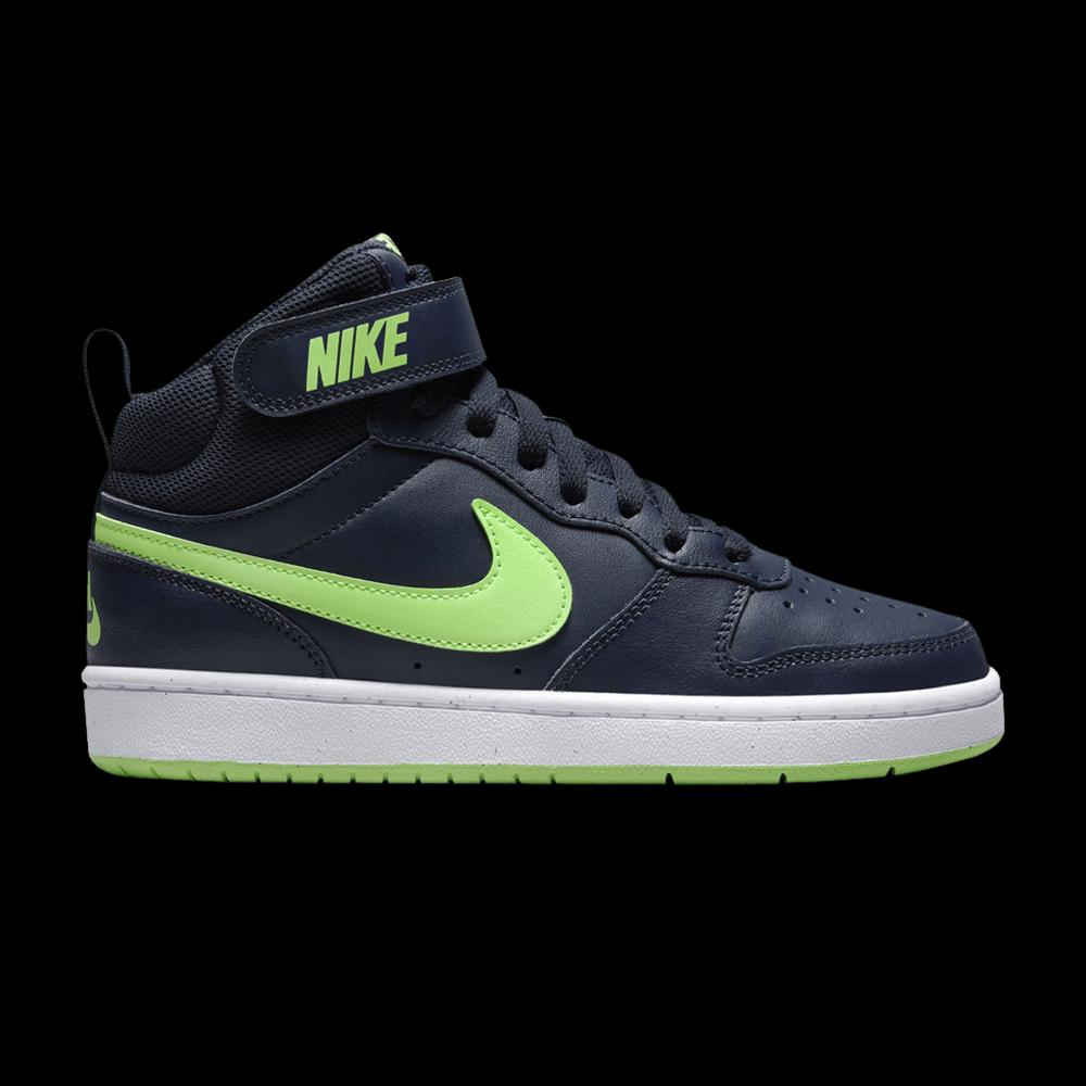Кроссовки Nike Court Borough Mid 2 GS 'Dark Obsidian Lime Blast' 1
