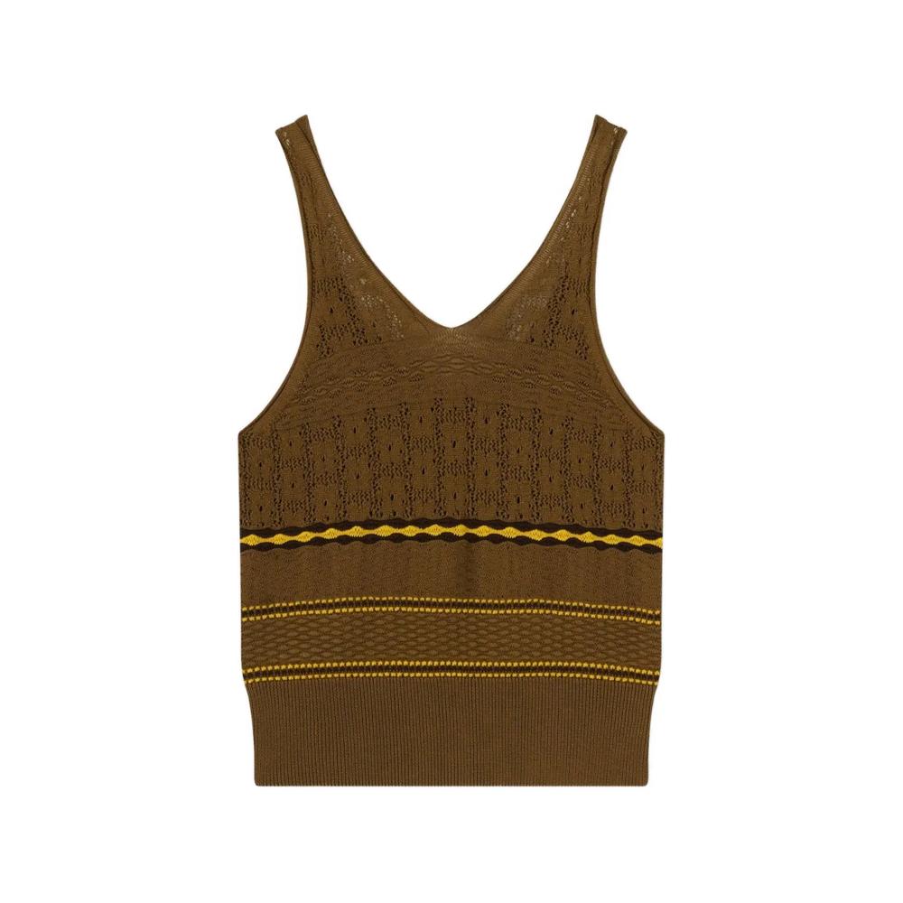 floral-stitch knit top 2