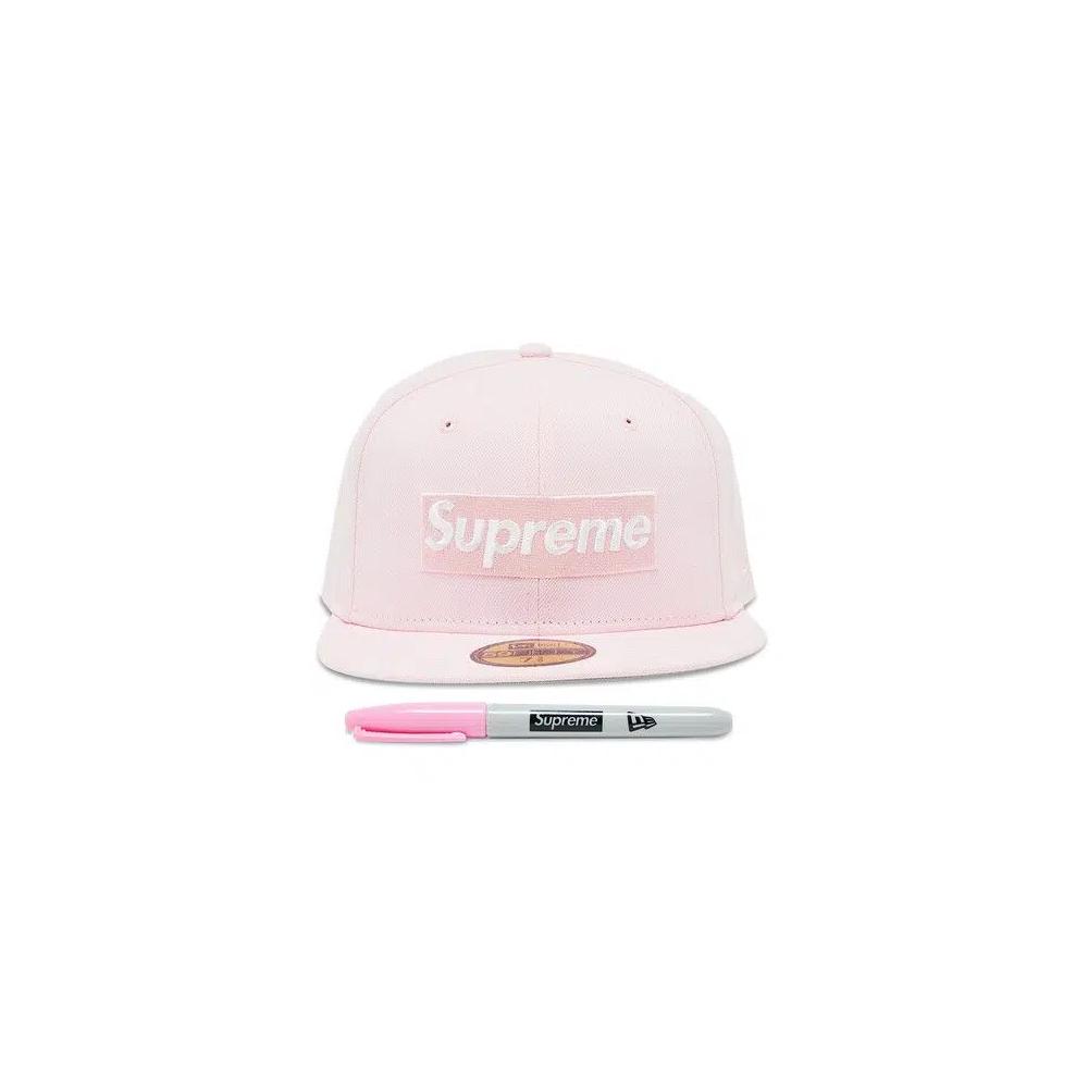 Бейсболки Supreme Sharpie Box Logo New Era 'Розовый' 1