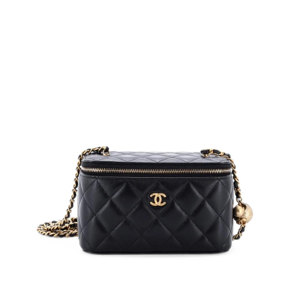 Маленький клатч Pearl Crush Vanity Case with Chain Quilted Lambskin 1