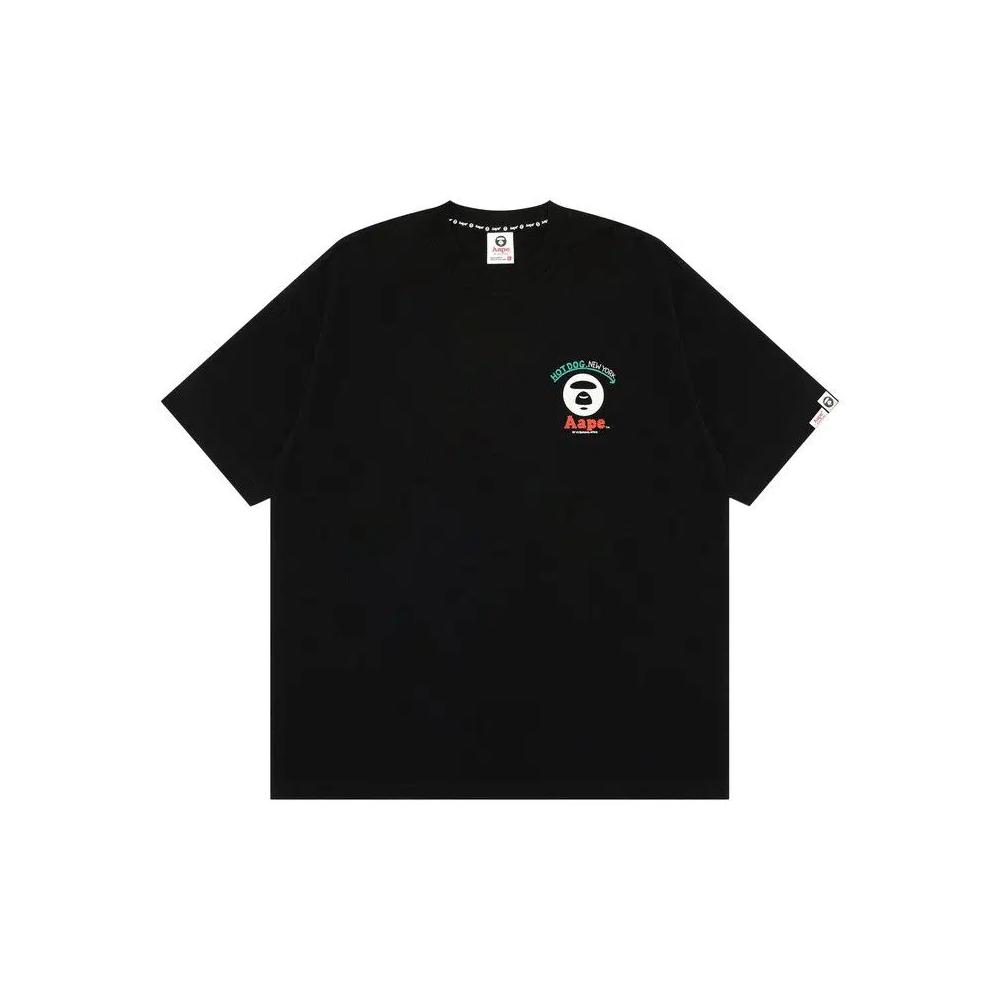 Футболки AAPE X Jun Oson Moonface Graphic Tee 'Black' 1