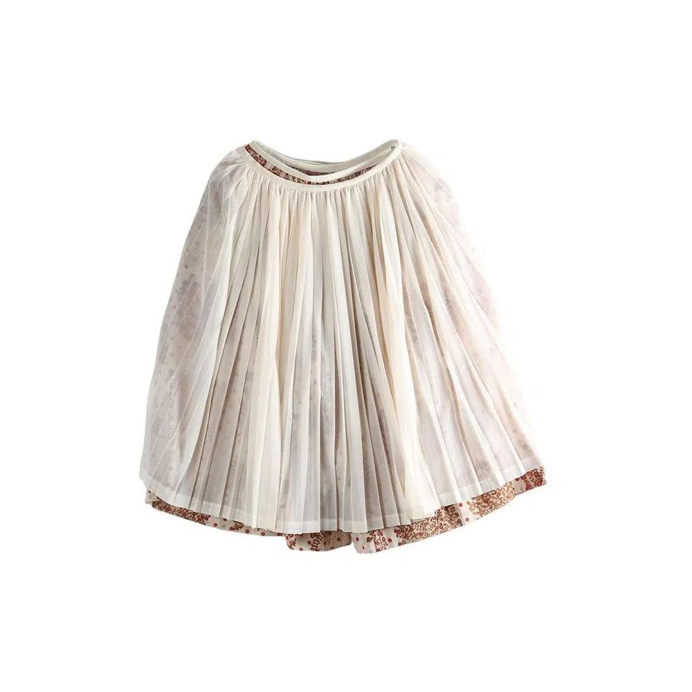 Брюки Tao Comme des Garçons Polka Dot Ruffled 'Ecru' 1