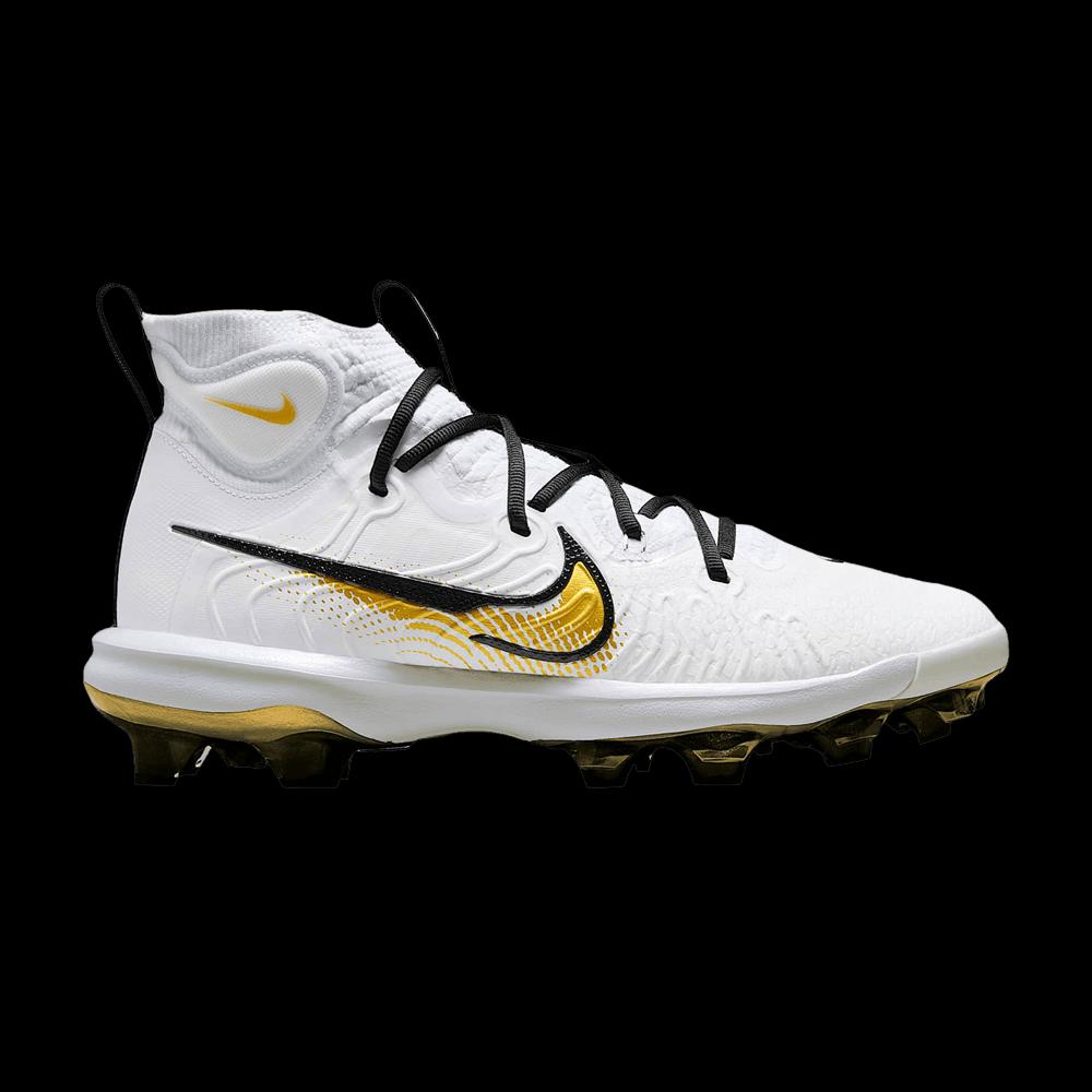 Бутсы Nike Alpha Huarache NXT MCS 'White Metallic Gold' 1
