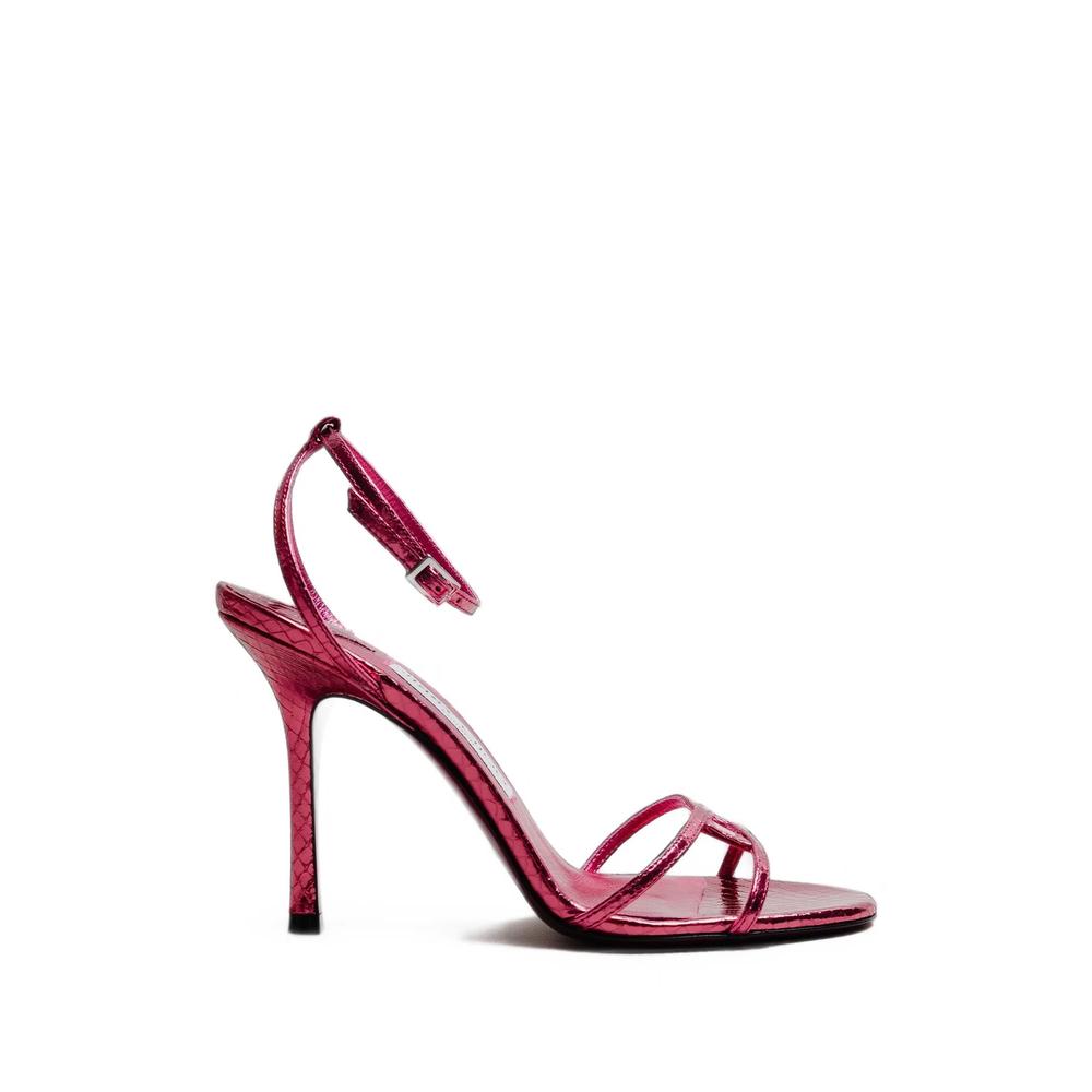 Leo metallic leather sandals 1
