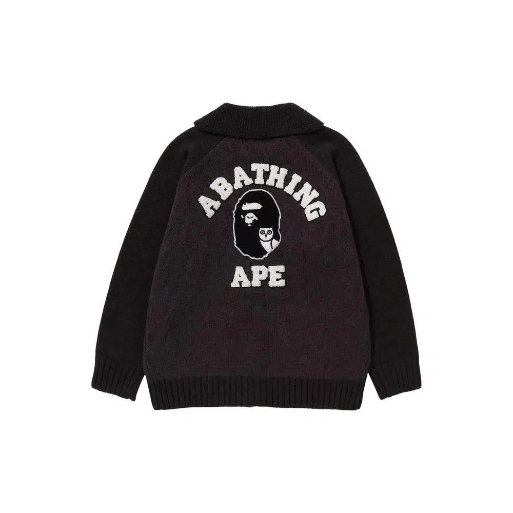 Свитера BAPE x OVO Cowichan Sweater 'Grey' 2