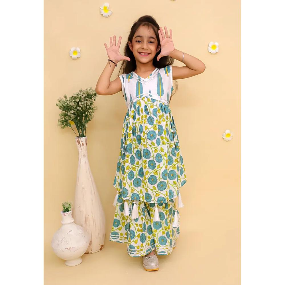 The Mom Store Emeraluxe Детский анаркали курта шарара сет - Мульти 7