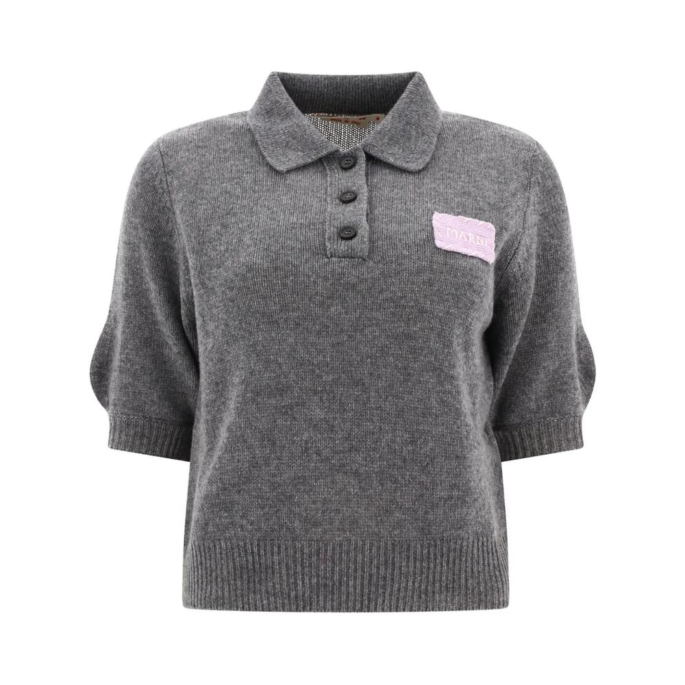 Кашемировый джемпер с нашивкой Marni 1