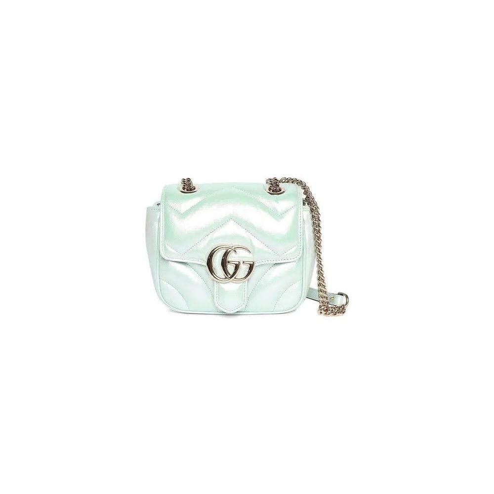 Сумки через плечо Gucci Marmont Mini Shoulder Bag 'Iridescent Salvy Green' 1