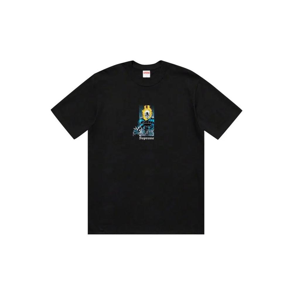 Футболки Supreme Ghost Rider Tee 'Black' 1