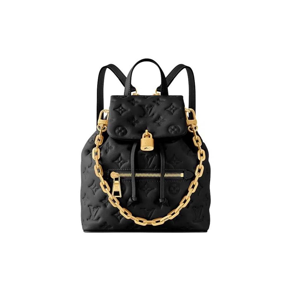 Рюкзаки Louis Vuitton Coussin Backpack PM 'Черный пушистый монограмма ягнячья кожа' 1