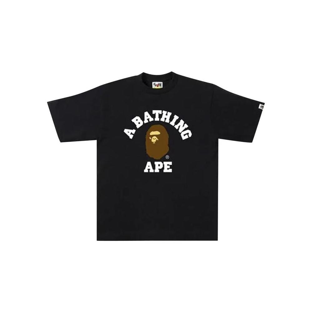 Футболки BAPE College T-Shirt 'Black' 1
