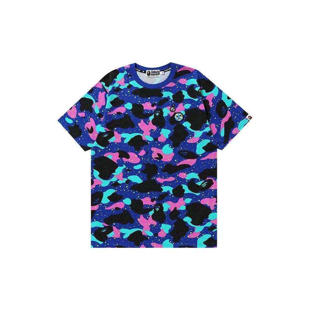 Футболки BAPE x Kid Cudi Camo Tee 'Navy' 1