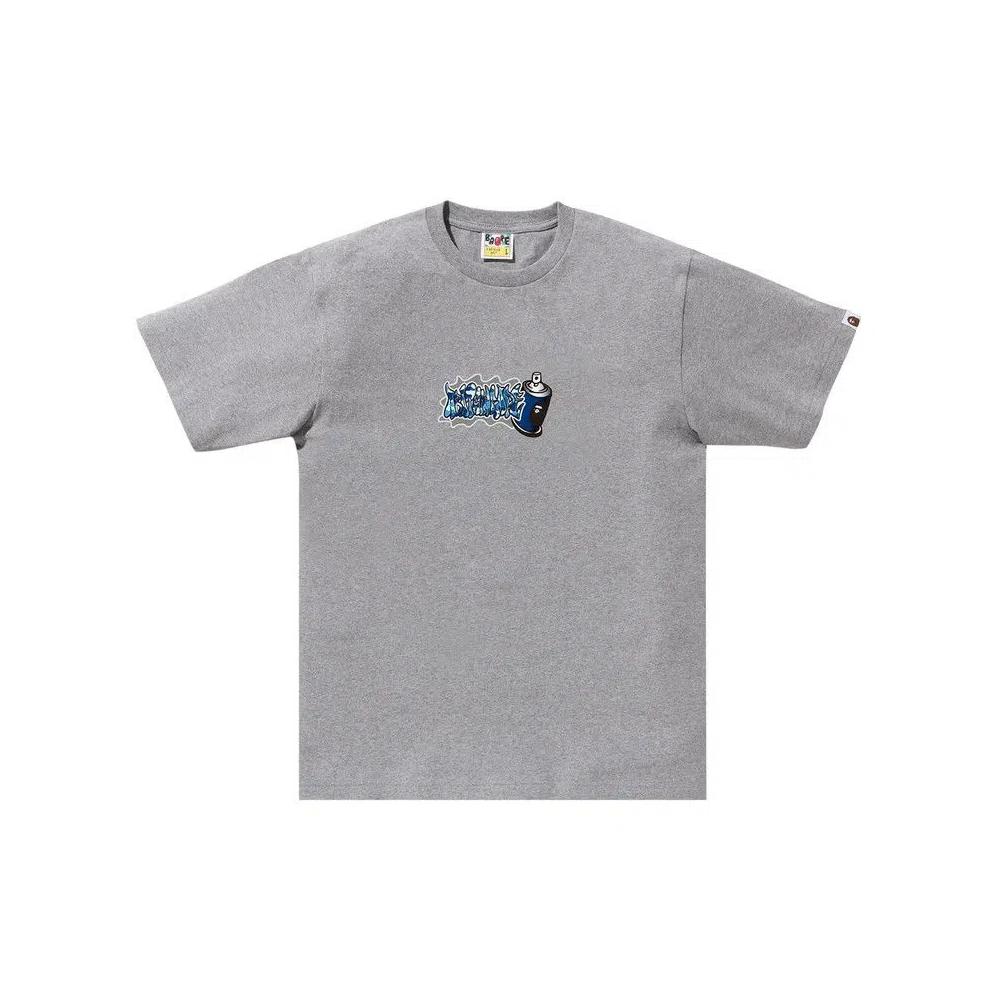Футболка с коротким рукавом BAPE ABC Camo Spray Can Tee 'Grey' 1