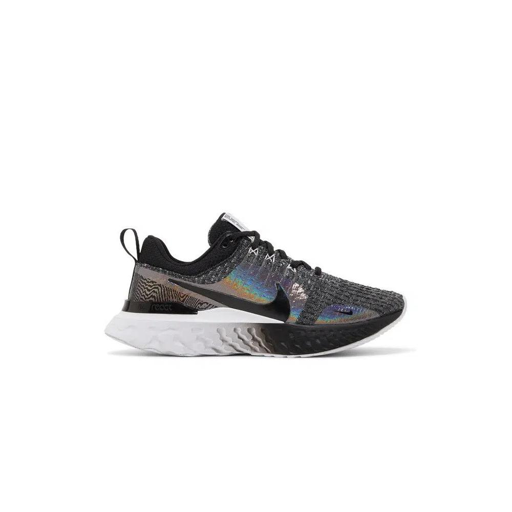 Кроссовки Nike Wmns React Infinity Run Flyknit 3 Premium 'Black Zebra Iridescent' 1