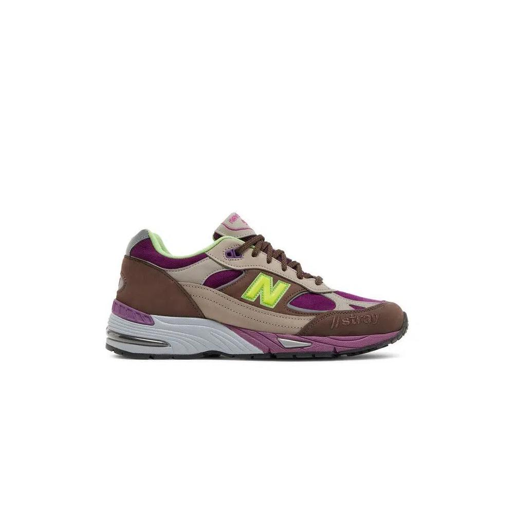 Кроссовки Stray Rats x New Balance 991 Made in England 'Purple Green' 1