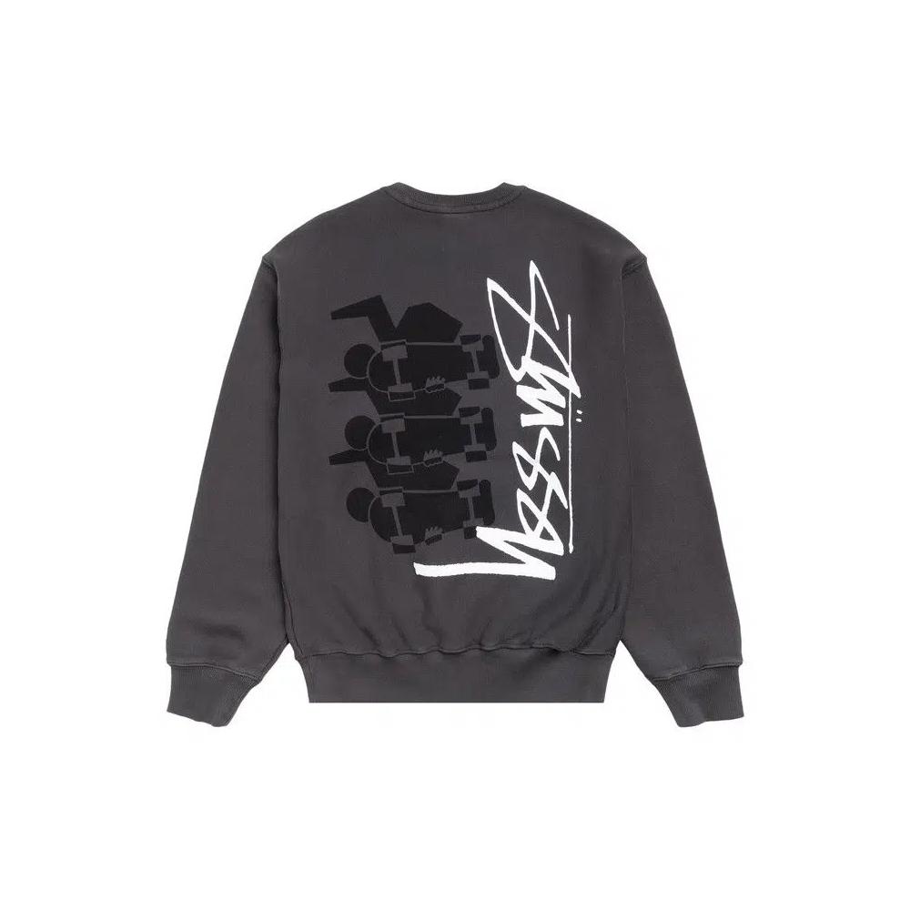 Свитера Stussy свитер Skate Stack Crew «Faded Black» 2
