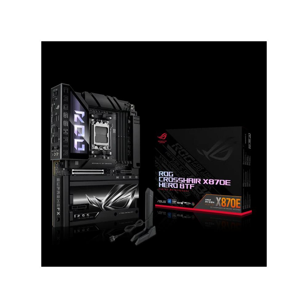 ASUS ROG CROSSHAIR X870E HERO BTF ATX материнская плата с обратным расположением разъемов (DDR5) 1