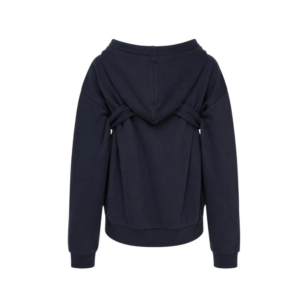 bow-detail logo-patch hoodie 2