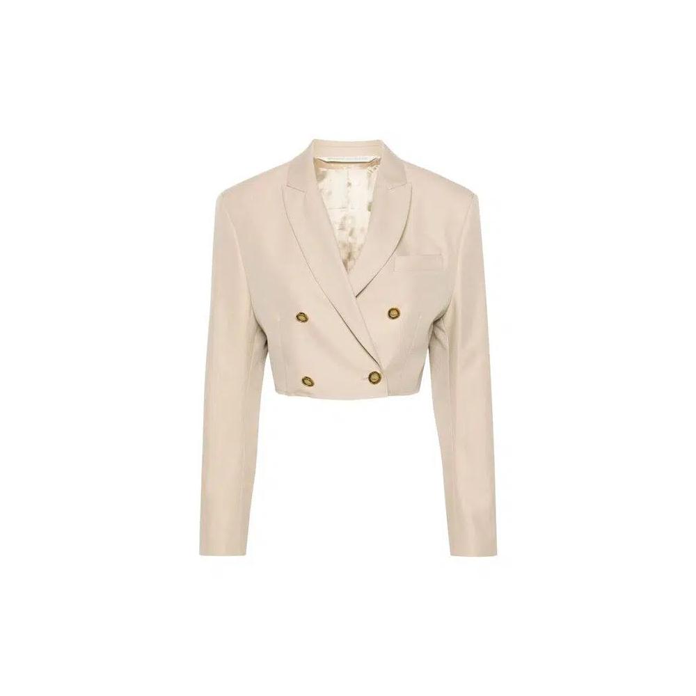 Блейзеры Palm Angels Buttons Crop Blazer 'Beige' 1