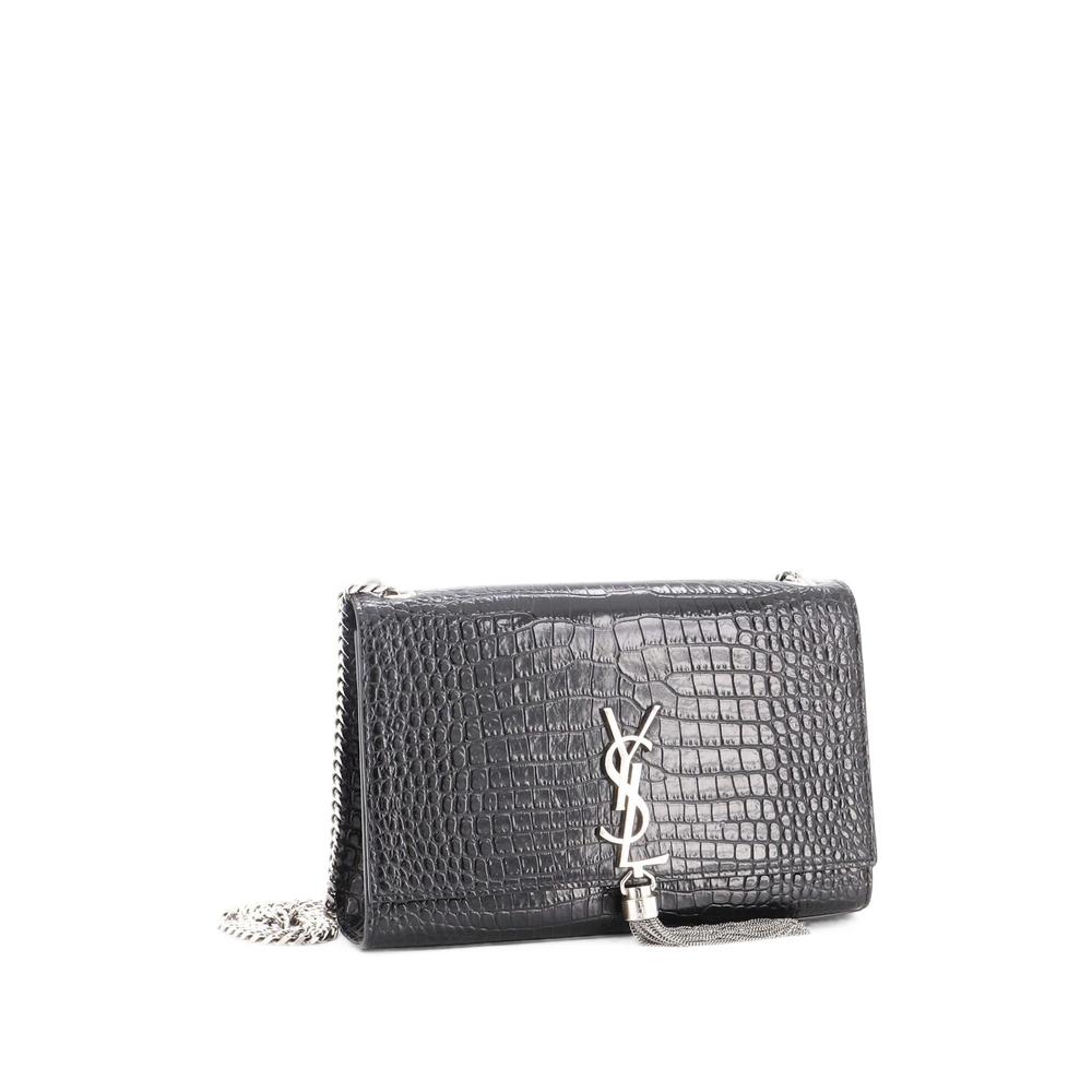 Сумка через плечо Classic Monogram Tassel Crocodile Embossed Leather Medium 3