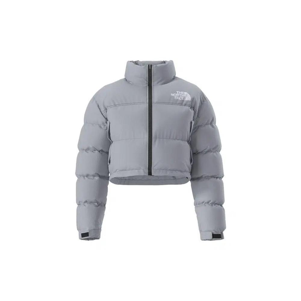 Пуховики The North Face Nuptse Short Jacket «Синий лен» 1