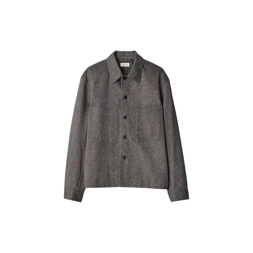 Овершерты Lemaire Printed Workwear Overshirt 'Carbon Chalk' 1