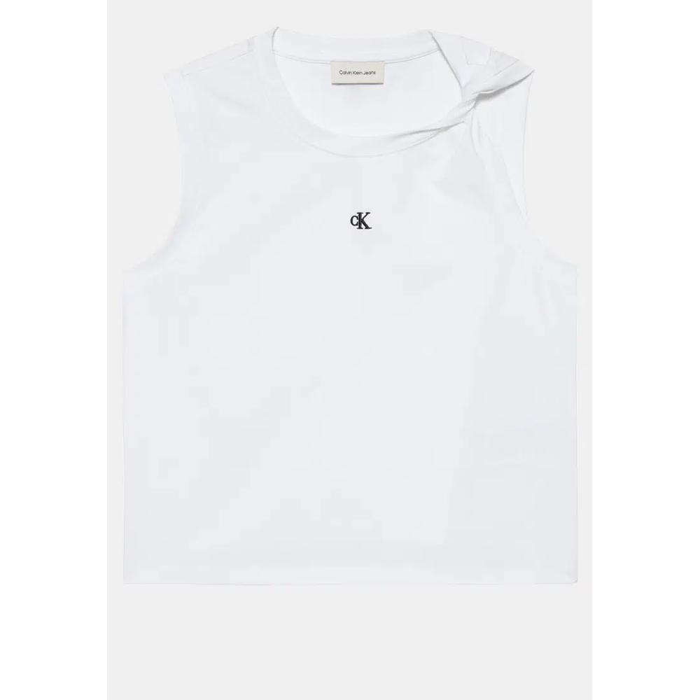 Топ без рукавов из джерси с перекрутом - Calvin Klein Jeans 6