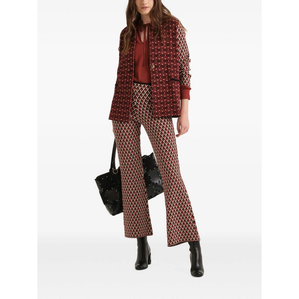 jacquard-knit cropped trousers 2