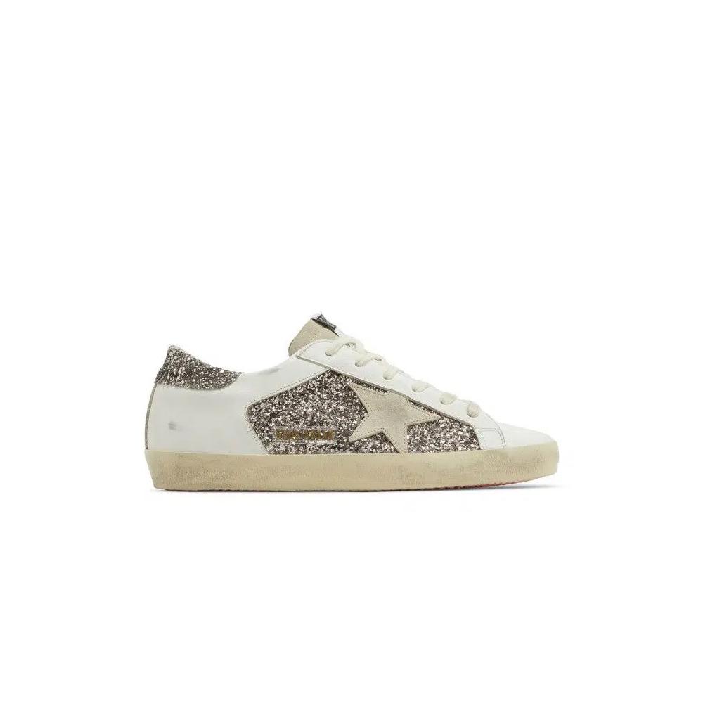 Кроссовки Golden Goose Wmns Superstar 'Glitter - White Seedpearl' 1
