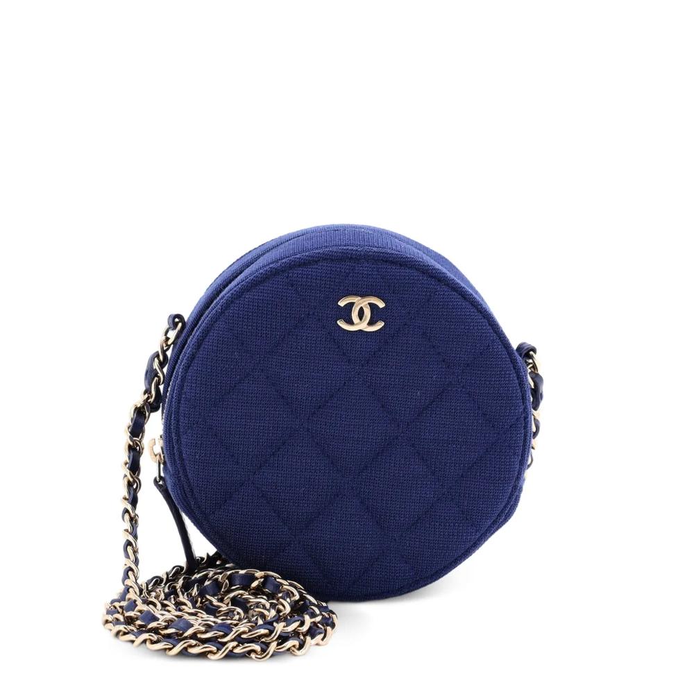 Мини-клатч Round with Chain Quilted Jersey 1